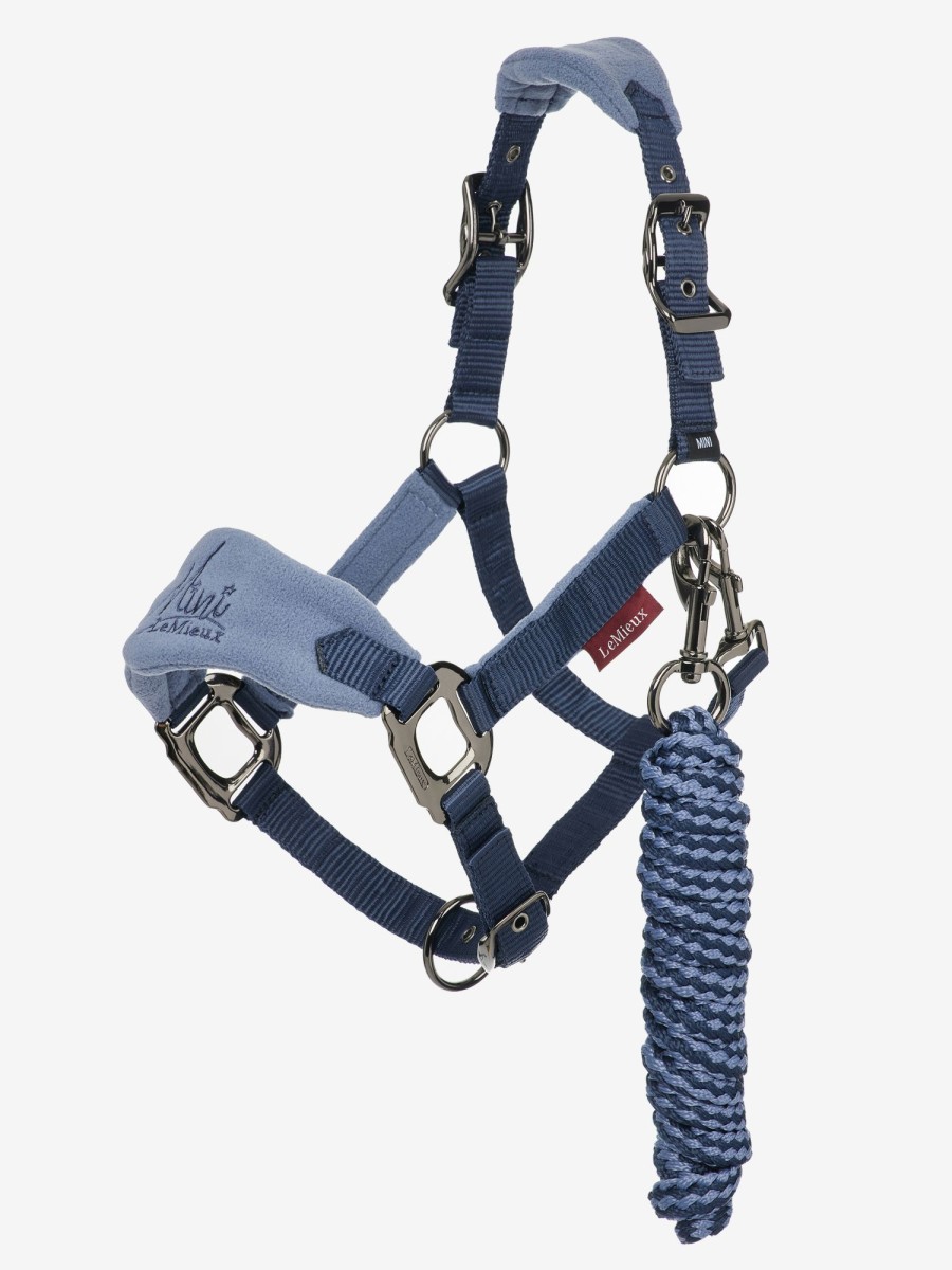 Horse LeMieux Vogue Headcollars | Mini Vogue Headcollar & Leadrope Indigo Mini