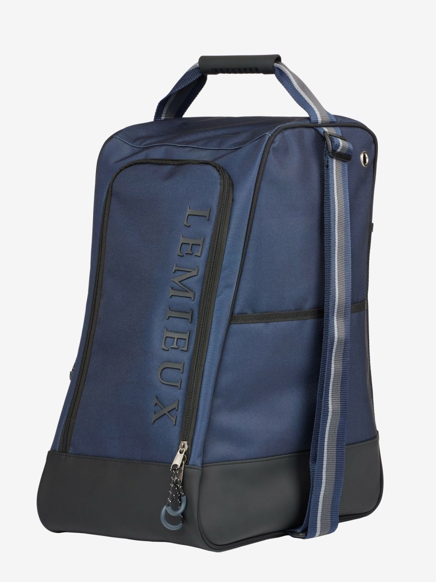 Horse LeMieux Luggage & Travel | Elite Wellington Boot Bag Navy One Size