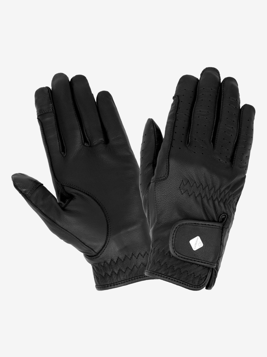 Discipline LeMieux Gloves | Classic Leather Riding Gloves Black