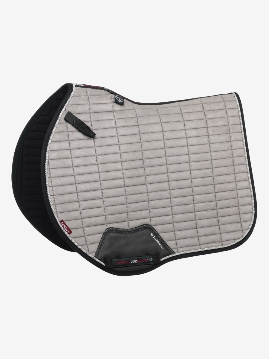 Saddle Pads LeMieux | Suede Eurojump Square Grey Large