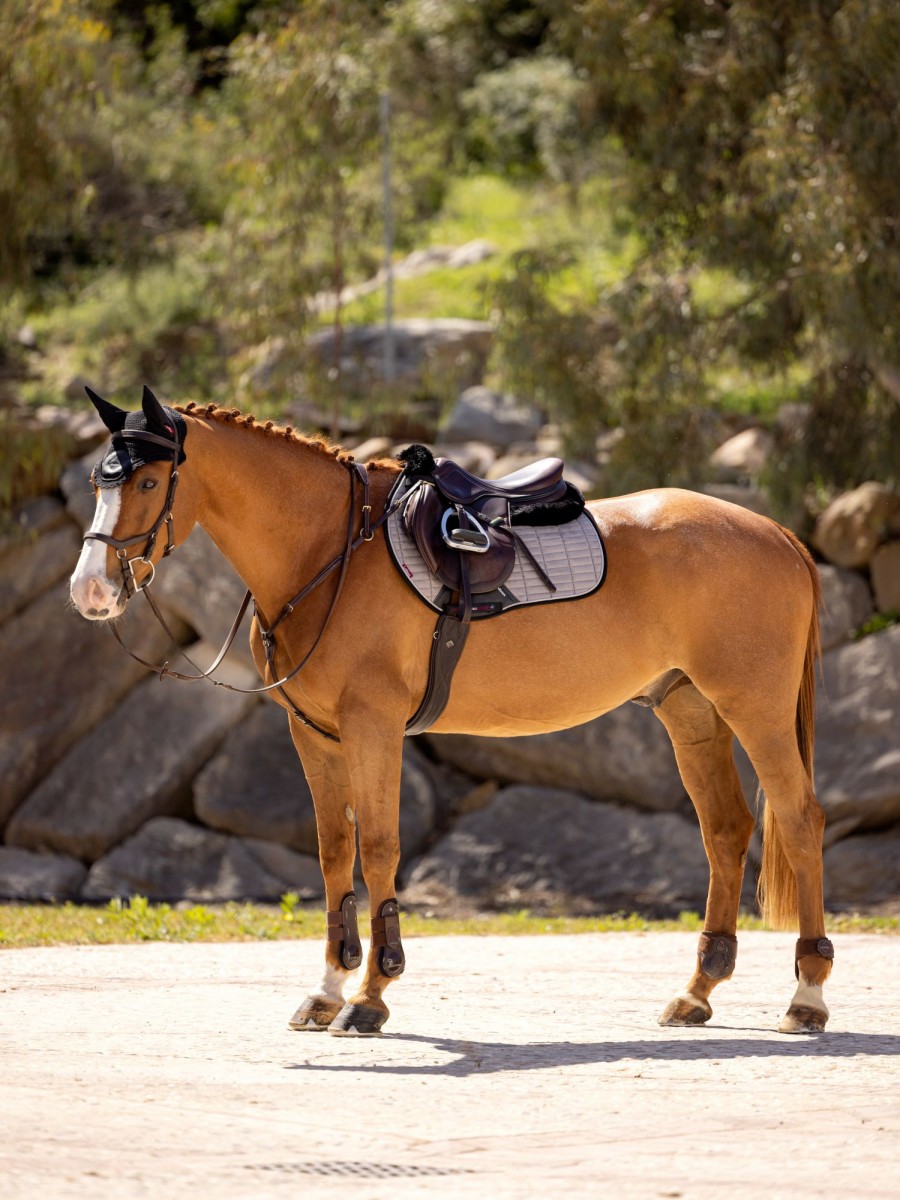 Saddle Pads LeMieux | Suede Eurojump Square Grey Large