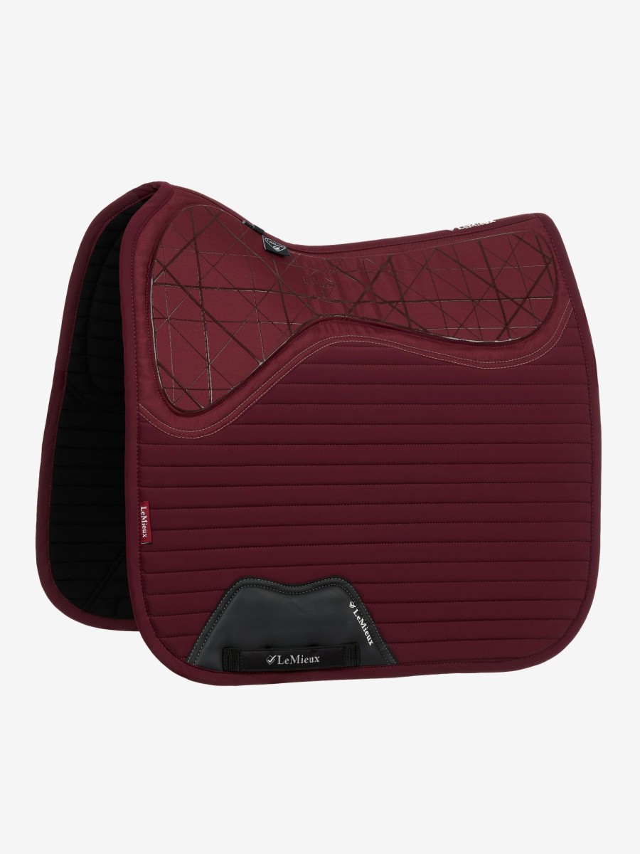 Saddle Pads LeMieux | Soft Shell Anti Slip Dressage Square Burgundy