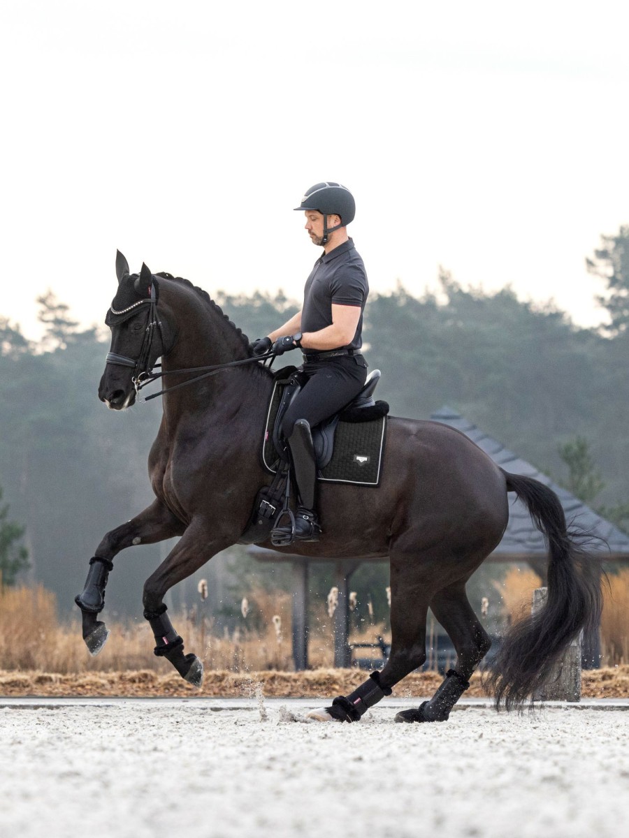 Saddle Pads LeMieux | Puissance Suede Dressage Square Black