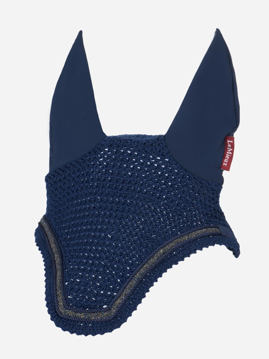 Horse LeMieux Crystal Fly Hoods | Crystal Fly Hood Navy