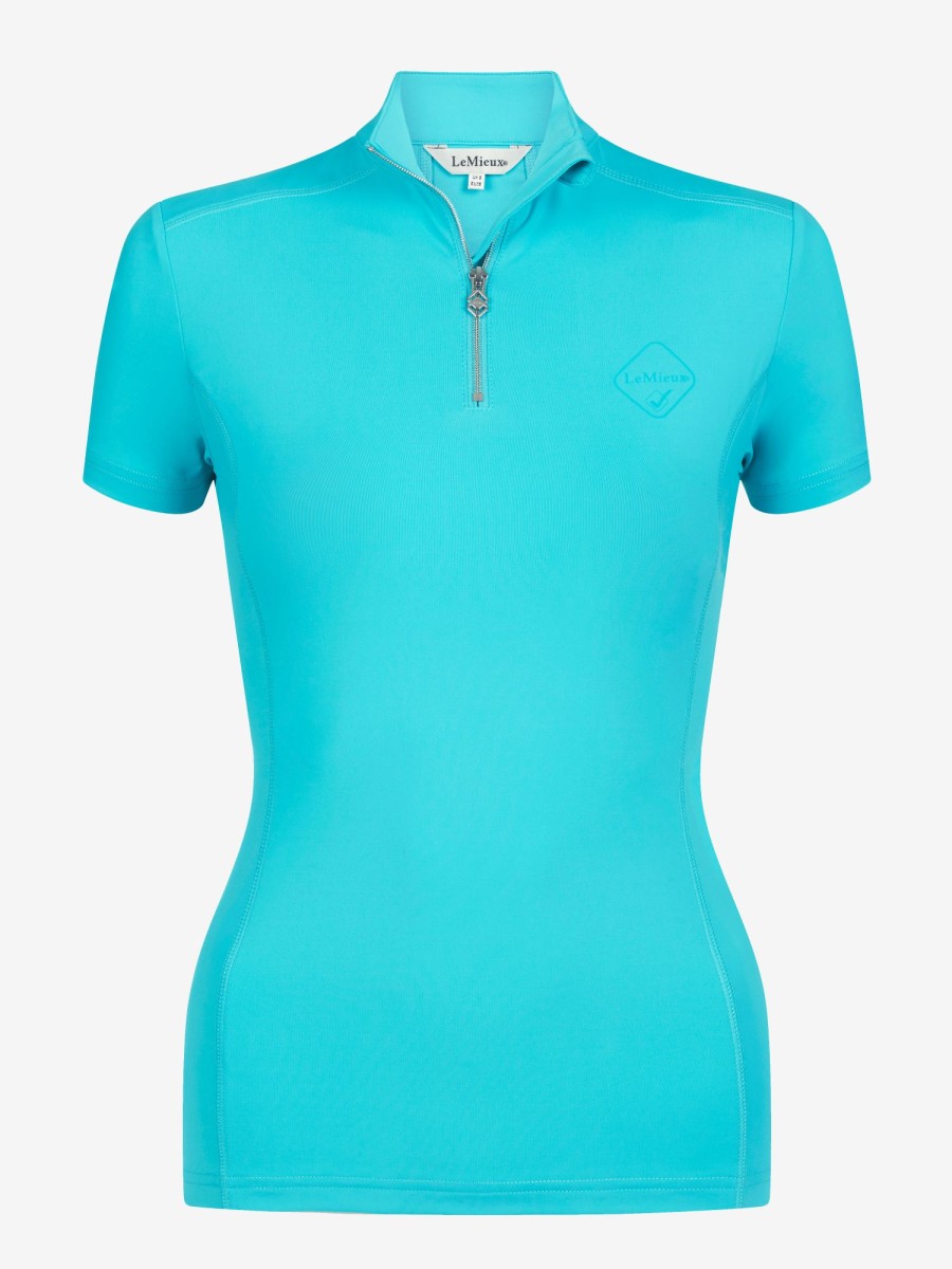 Clothing LeMieux Base Layers | Short Sleeve Base Layer Azure