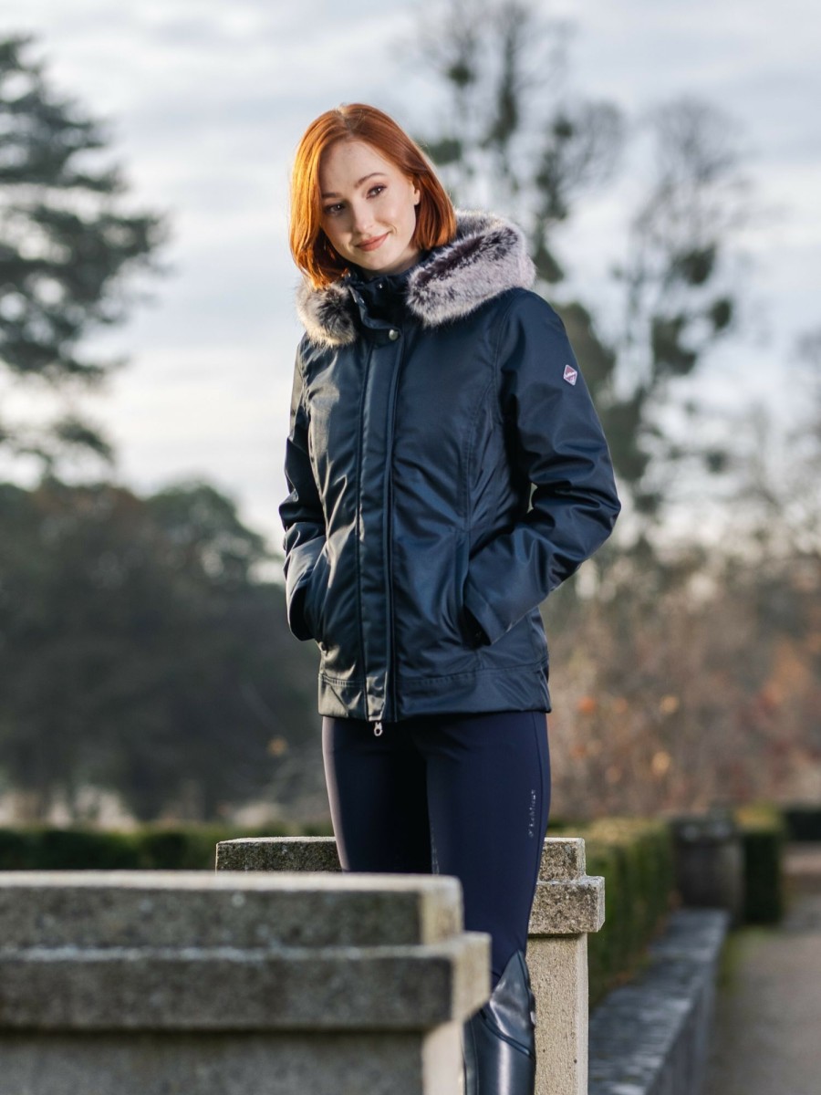 Clothing LeMieux Coats & Jackets | Waterproof Short Coat Navy