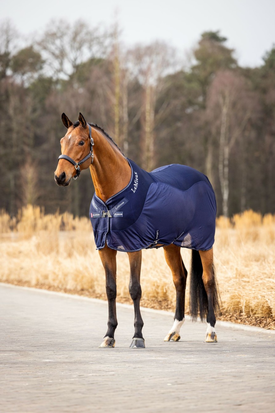 Horse LeMieux Cooler Rugs | Kudos Mesh Sports Cooler Rug Navy