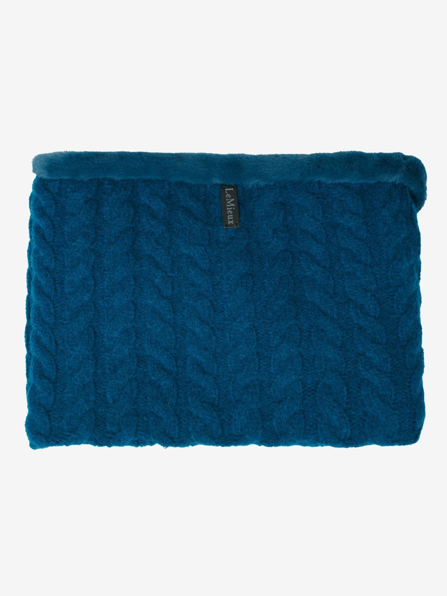 Clothing LeMieux Scarves & Snoods | Cable Knit Snood Marine One Size