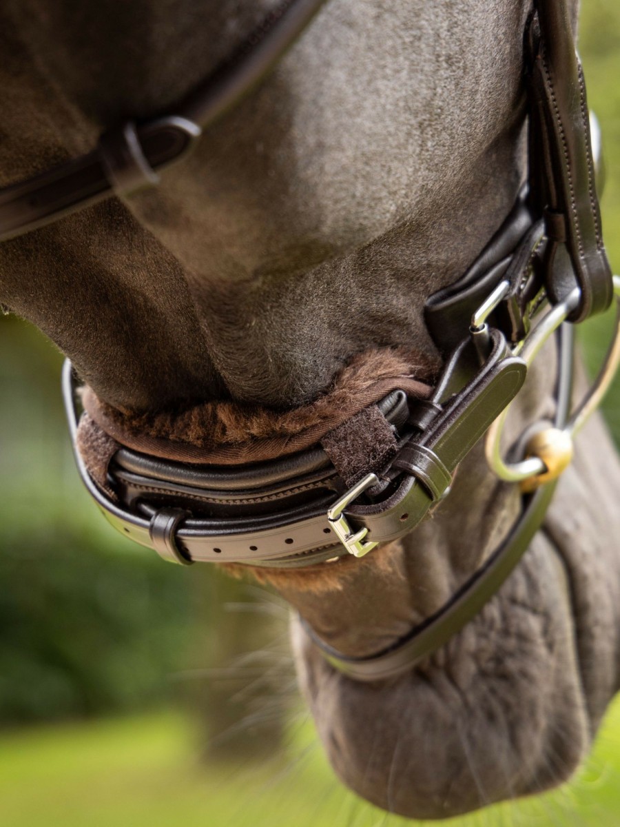 Horse LeMieux Accessories | Simuwool Chin/ Noseband Guard Brown One Size