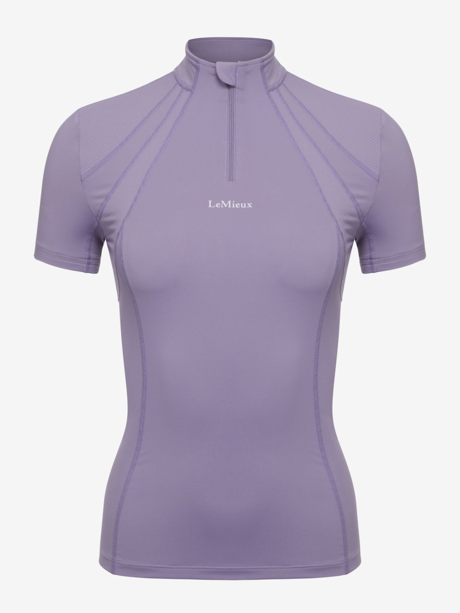 Clothing LeMieux Base Layers | Mia Mesh Short Sleeve Base Layer Iris