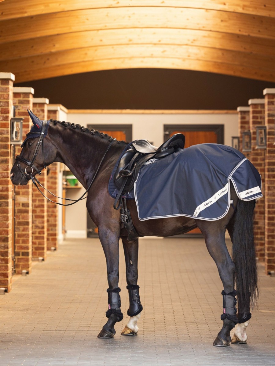 Horse LeMieux Exercise Sheets | Arika Waterproof Quarter Sheet Navy