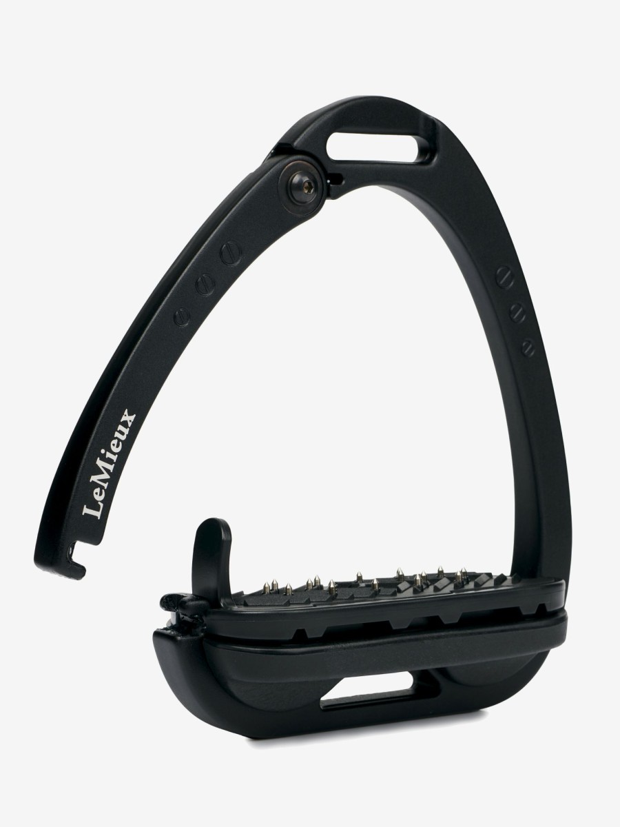 Horse LeMieux Stirrups & Leathers | Vector Balance Stirrup Black One Size