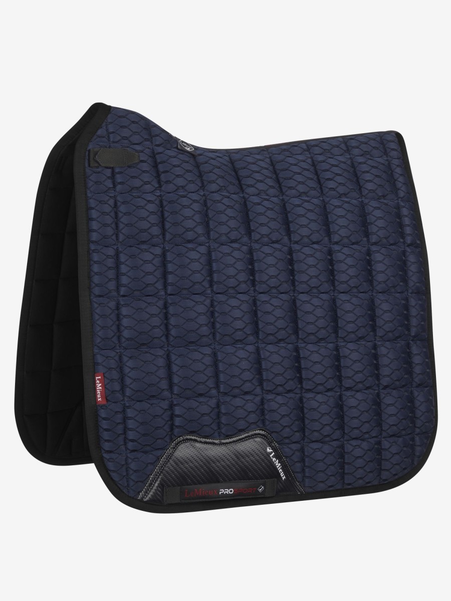 Saddle Pads LeMieux | Carbon Mesh Dressage Square Navy Large