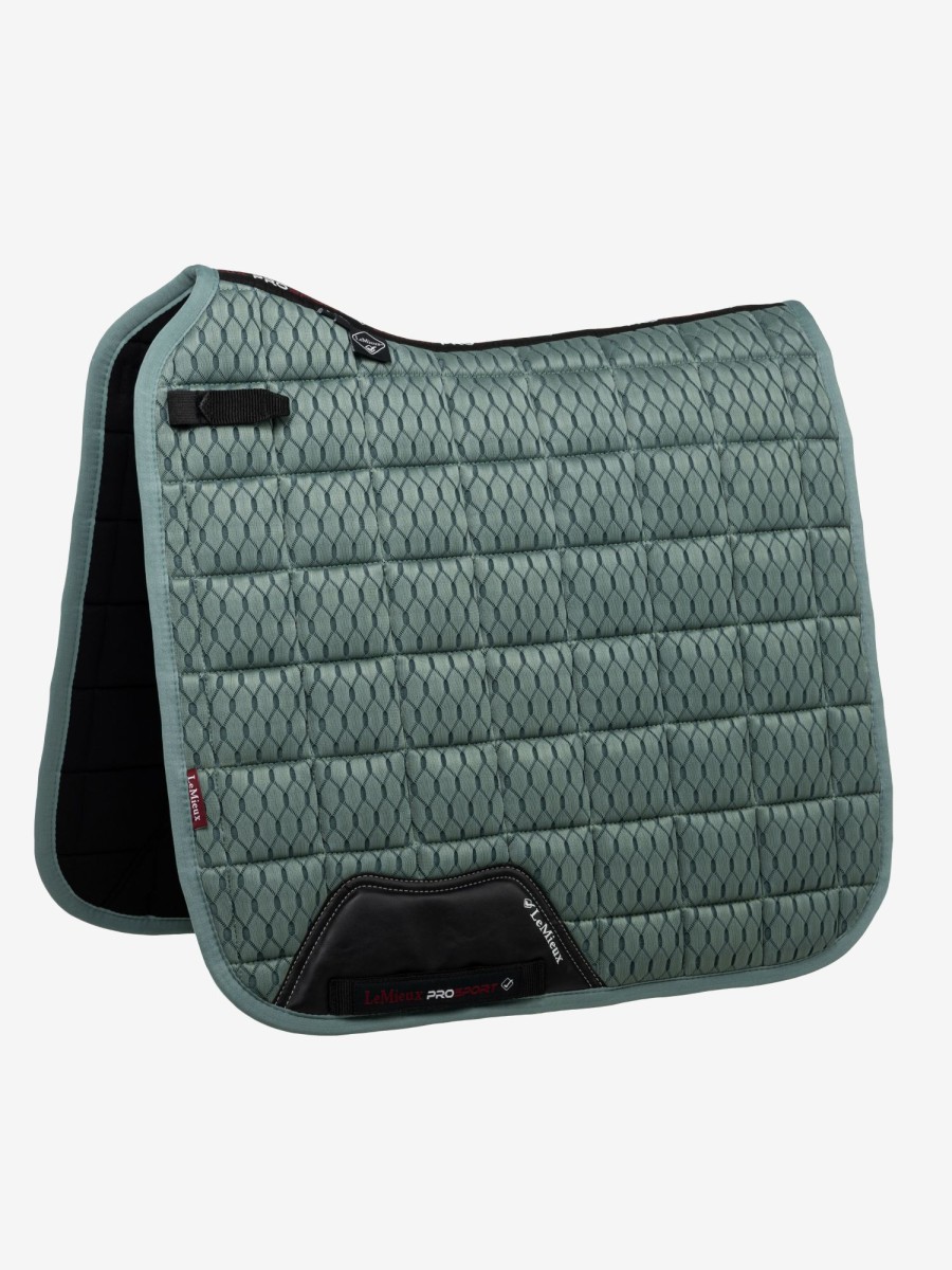 Saddle Pads LeMieux | Carbon Mesh Dressage Square Sage Large