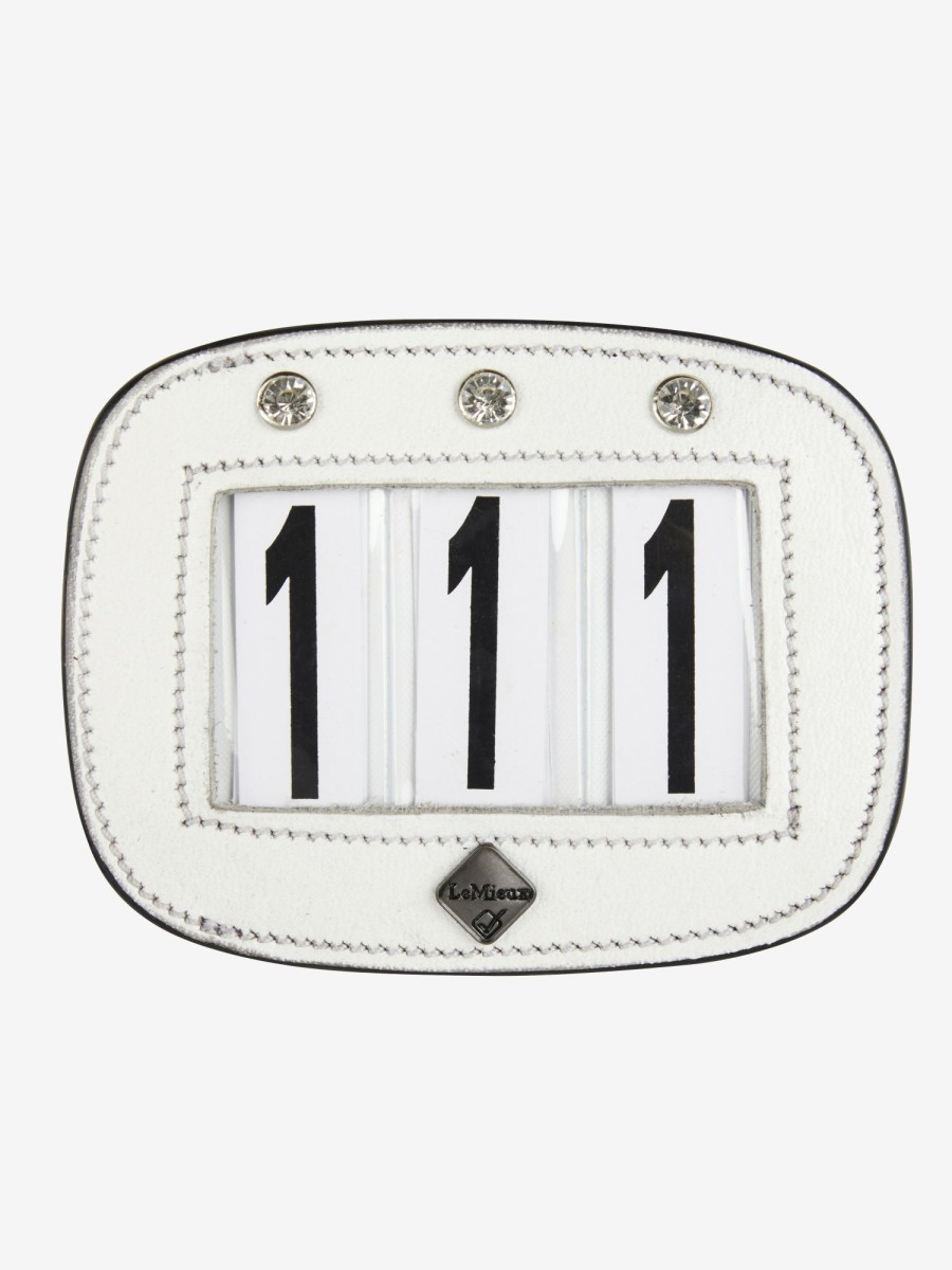 Horse LeMieux Accessories | Saddle Number Holder Diamante White One Size