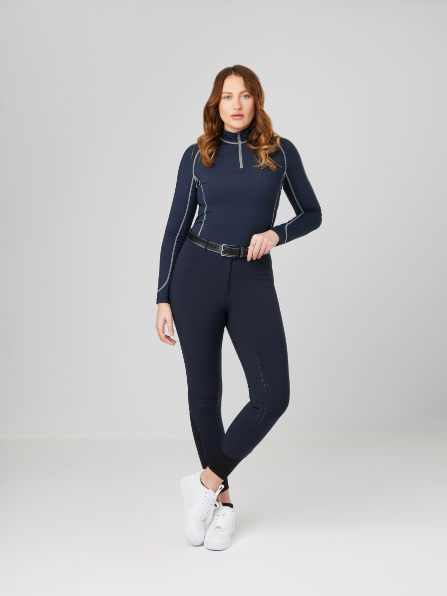 Clothing LeMieux Breeches & Jodhpurs | Dynamique Full Seat Breeches Dark Navy