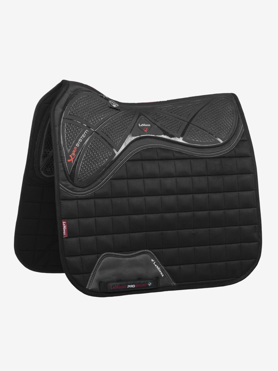 Saddle Pads LeMieux | X-Grip Twin Sided Dressage Square Black Large