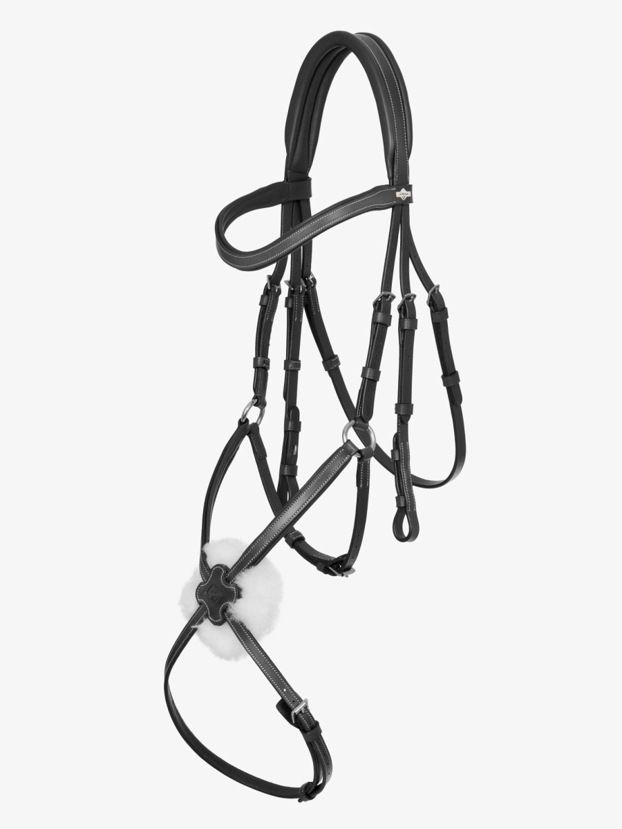 Horse LeMieux Bridles | Arika Grackle Bridle Black/Silver