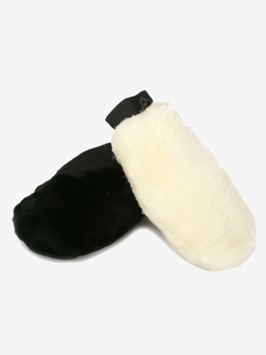 Discipline LeMieux Brushes | Lambskin Wash Mitt Natural One Size