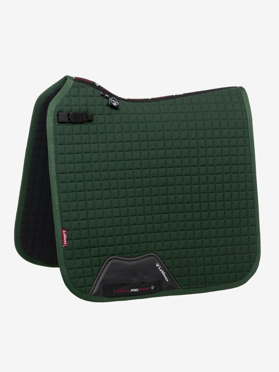 Saddle Pads LeMieux | Cotton Dressage Square Green