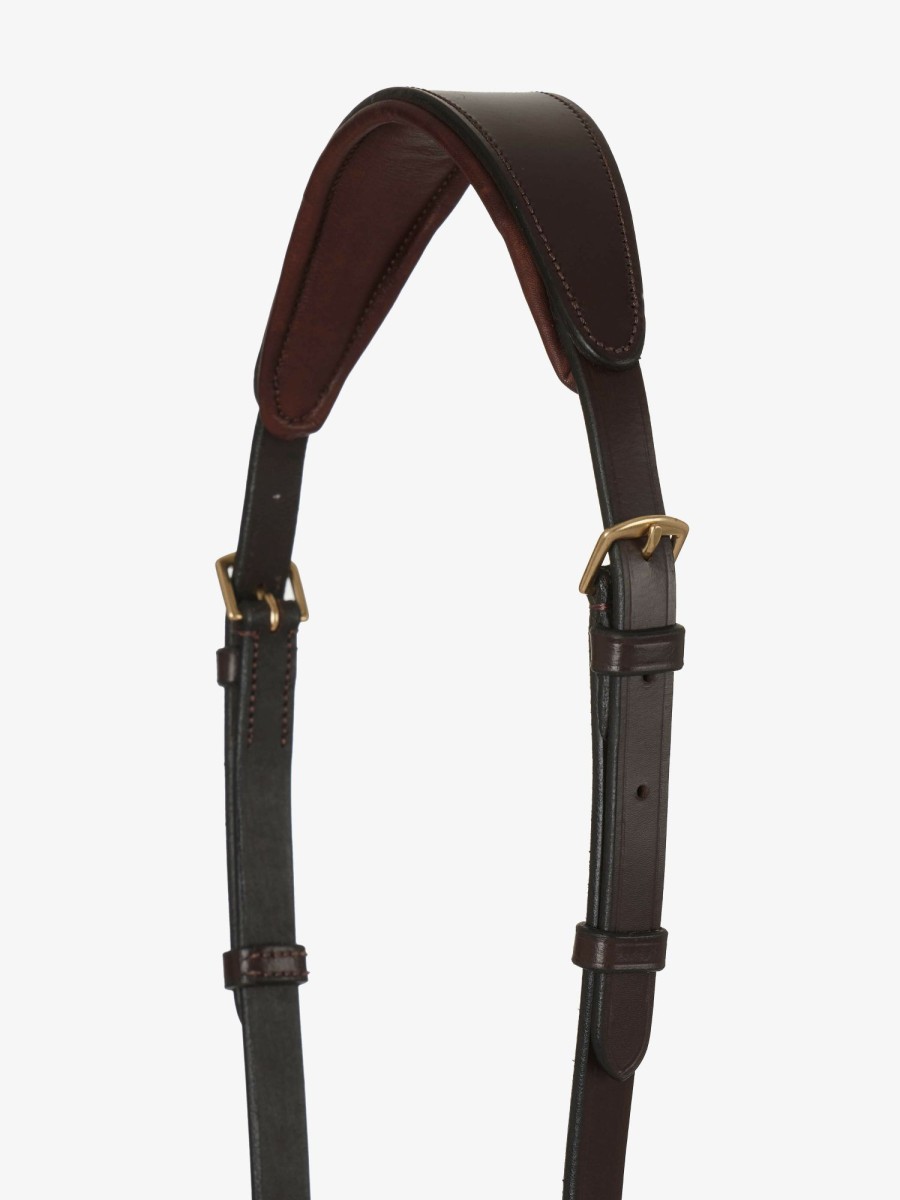 Horse LeMieux Martingales & Breastplates | Running Martingale Brown/Brass