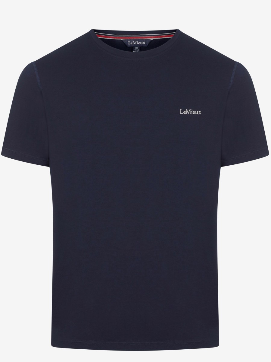 Clothing LeMieux Shirts & Tops | Mens Elite T-Shirt Navy