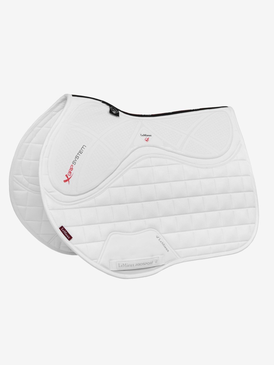 Saddle Pads LeMieux | X-Grip Silicone Eurojump Square White Large