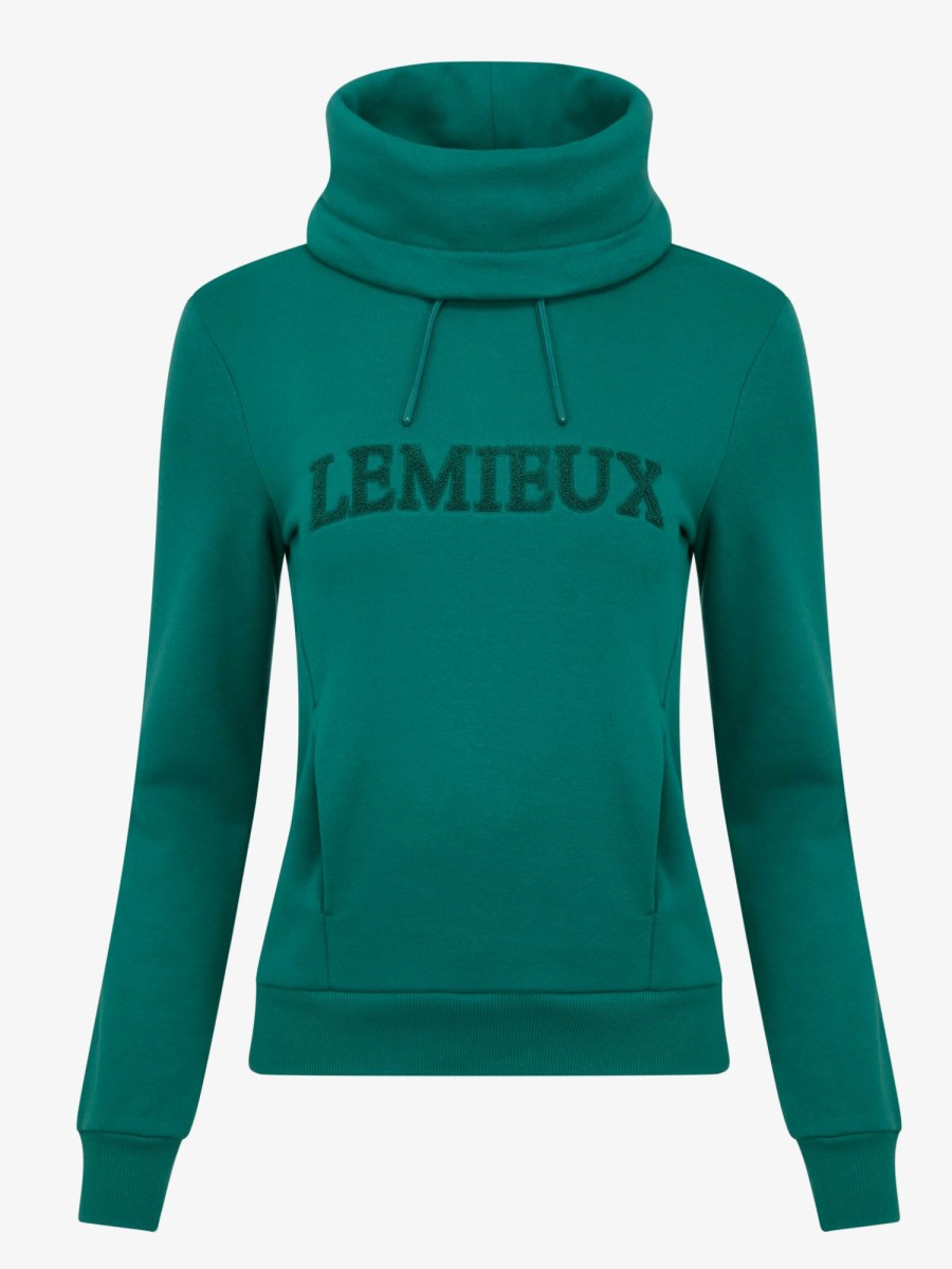 Clothing LeMieux Loungewear | Adele Funnel Neck Sweat Evergreen