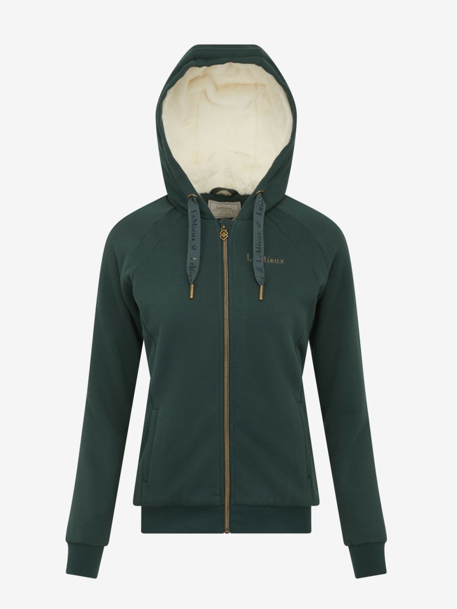 Clothing LeMieux Hoodies & Jumpers | Sherpa Lined Hoodie Spruce