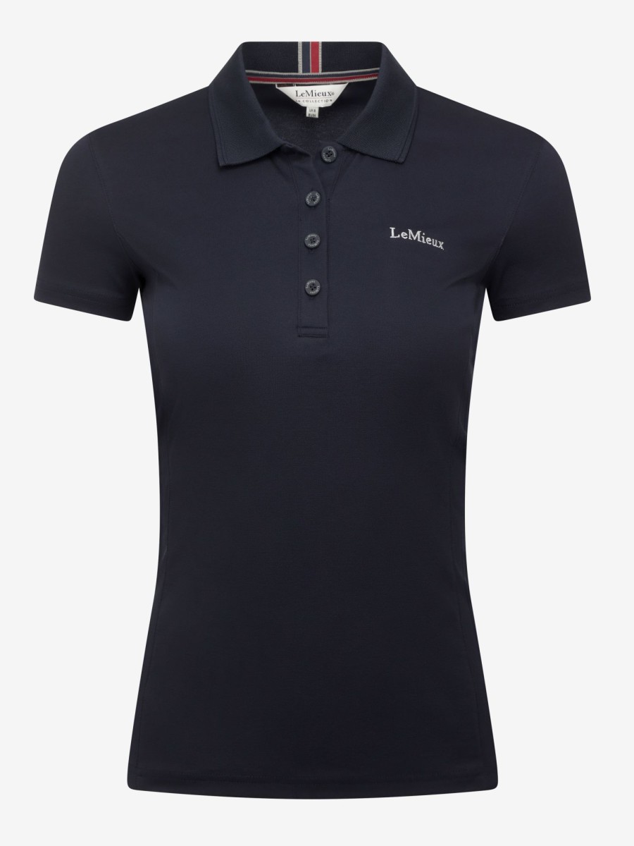 Clothing LeMieux Tops | Ladies Elite Polo Shirt Ii Navy