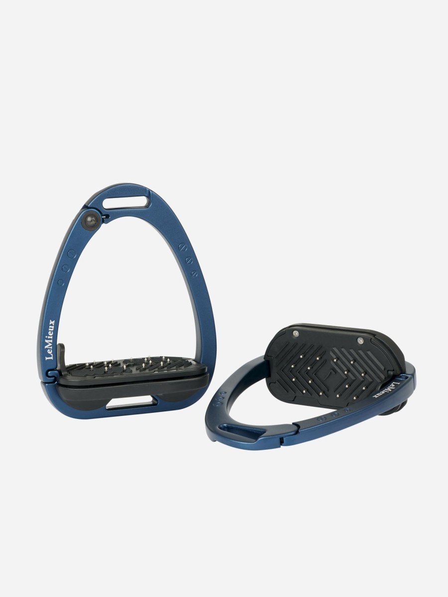 Horse LeMieux Stirrups & Leathers | Vector Control Stirrup Navy One Size