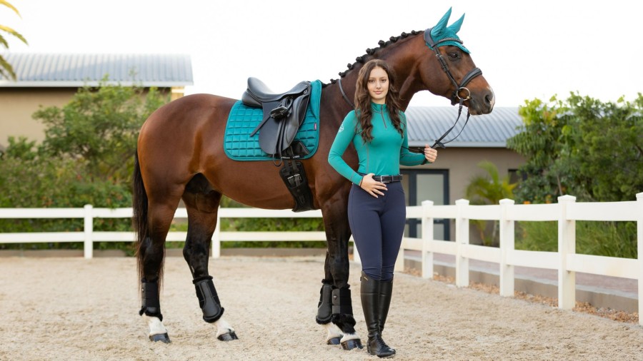 Saddle Pads LeMieux | Loire Memory Dressage Square Peacock