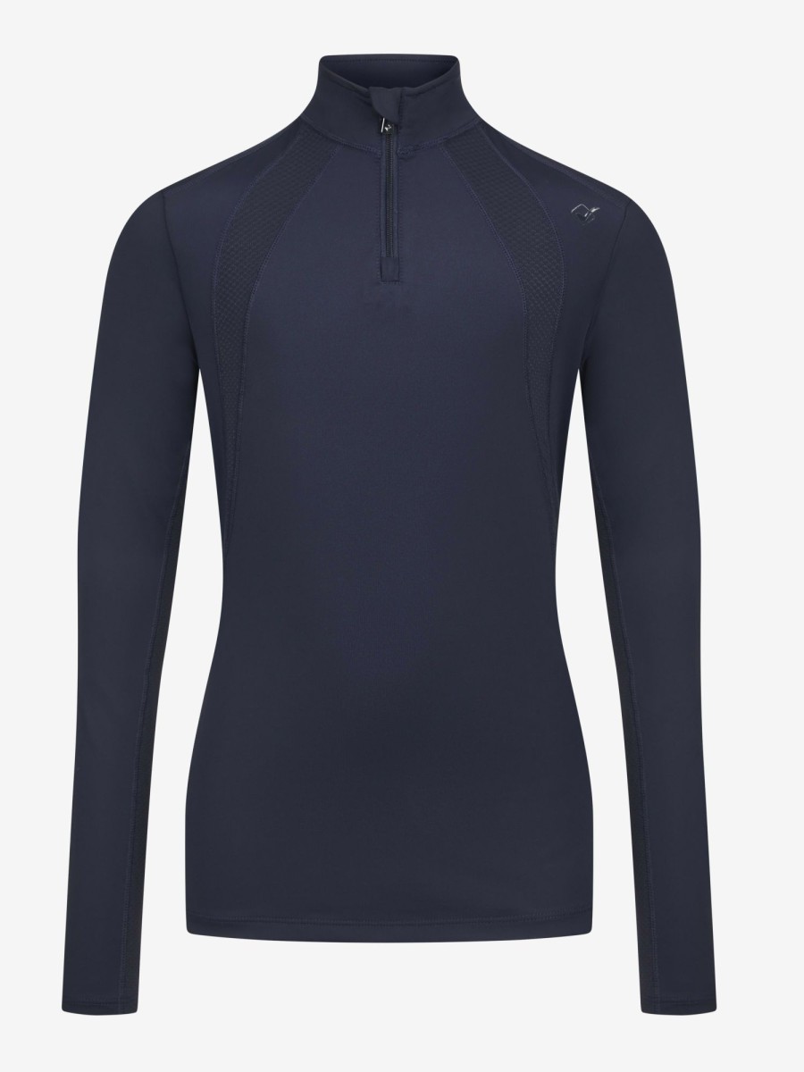 Clothing LeMieux Base Layers | Young Rider Mia Mesh Base Layer Navy