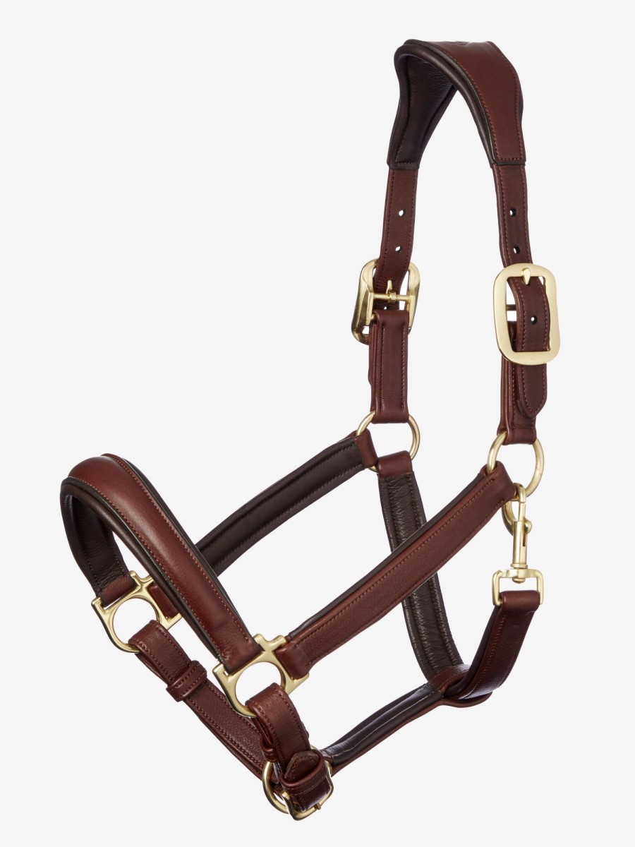 Horse LeMieux Leather Headcollars | Anatomic Headcollar Brown