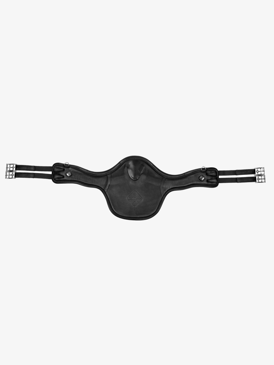 Horse LeMieux Girths | Gel-Tek Anatomic Long Stud Girth With Magnet Black