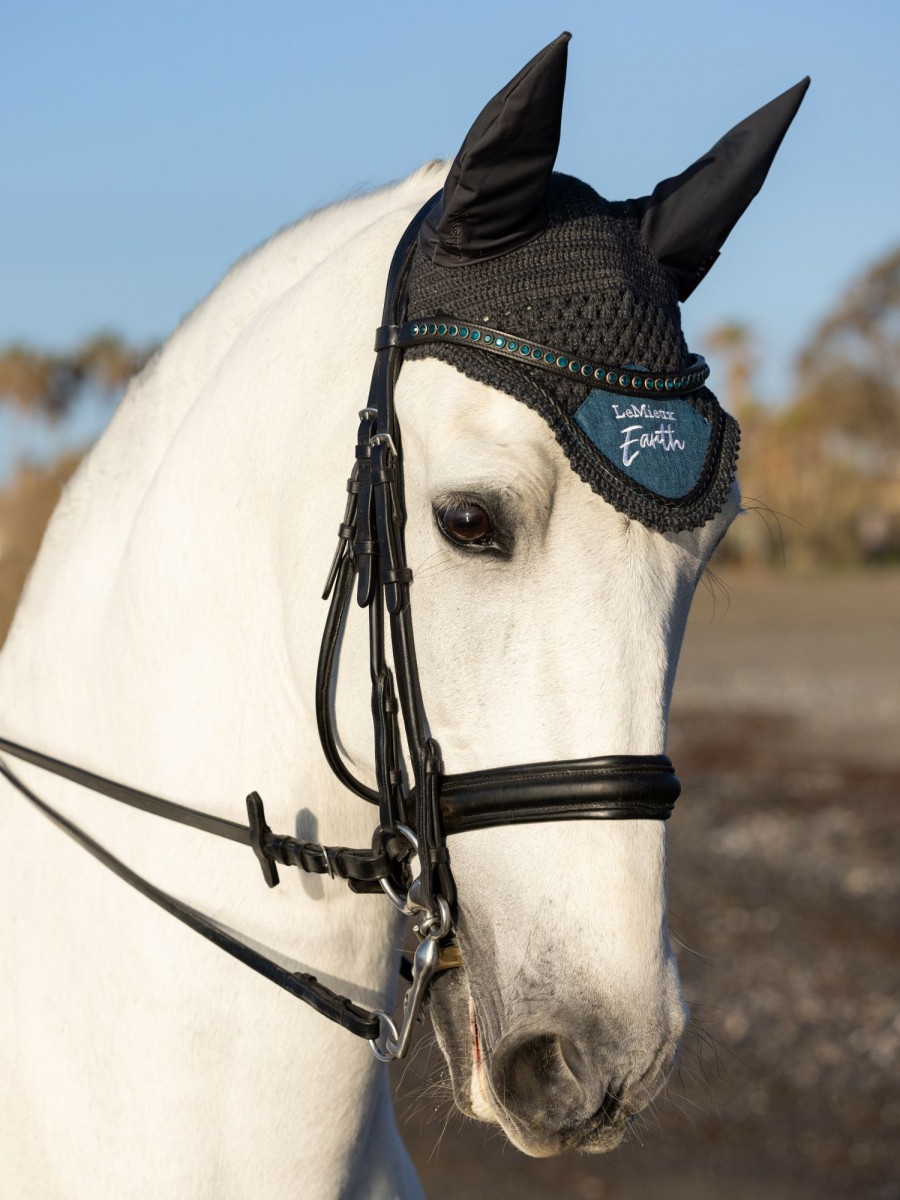 Horse LeMieux Earth Fly Hoods | Earth Fly Hood Ocean