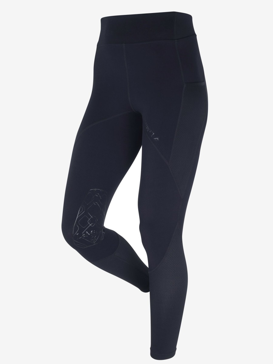 Clothing LeMieux Leggings & Pull Ons | Lucie Mesh Legging Navy