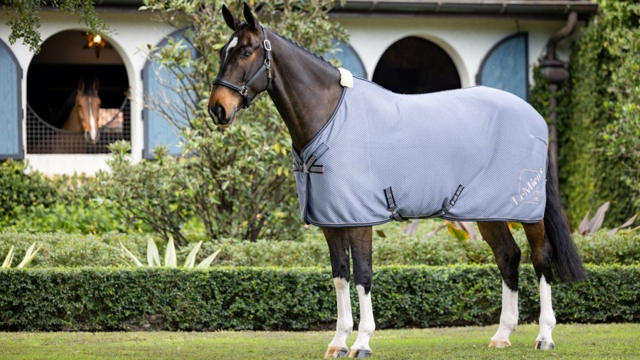 Horse LeMieux Cooler Rugs | Kudos Bamboo Cooler Jay Blue