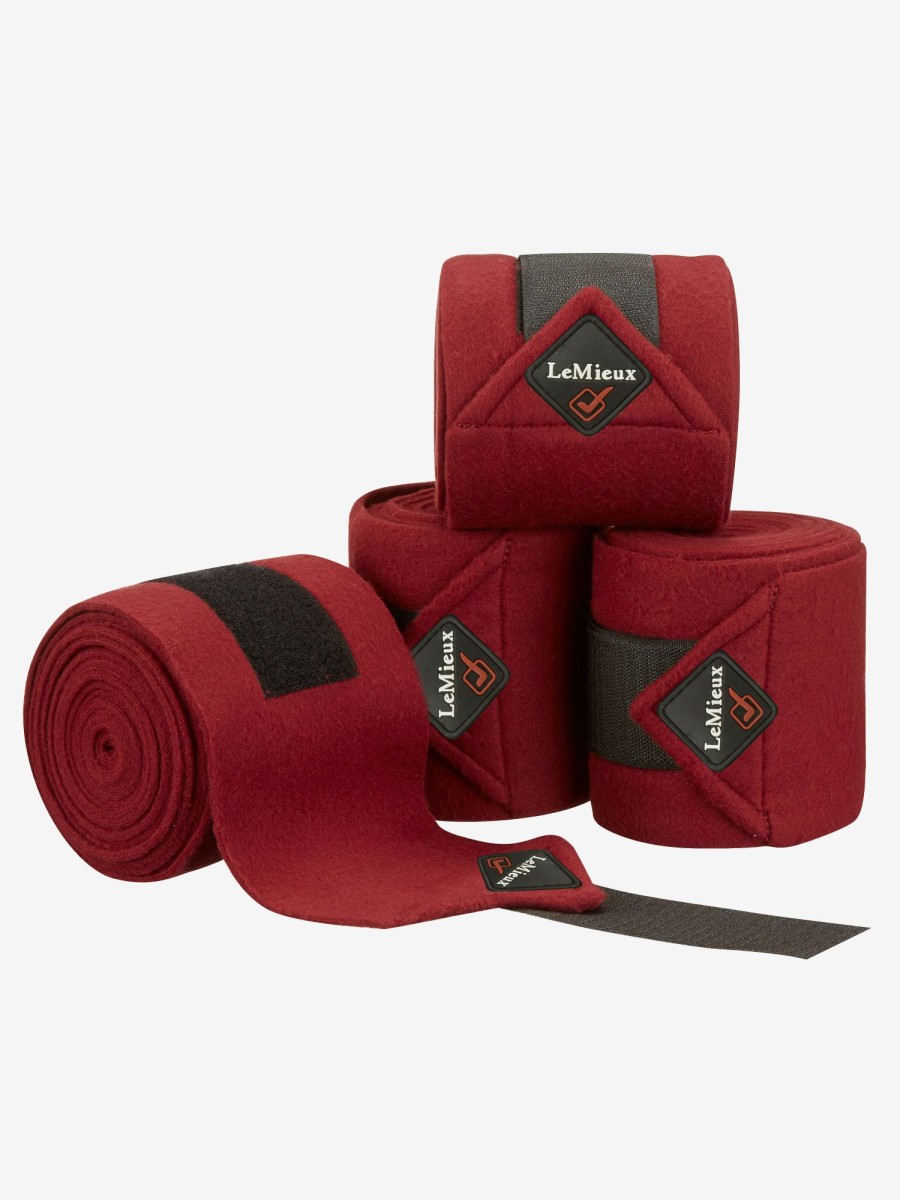 Horse LeMieux Classic Polo Bandages | Classic Polo Bandages Burgundy