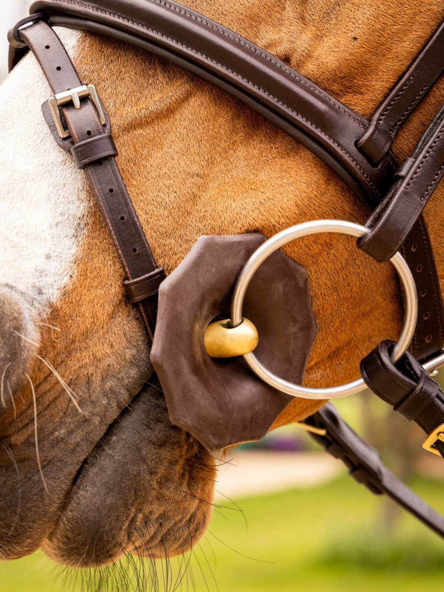 Horse LeMieux Accessories | Contoured Rubber Bit Guards Brown One Size