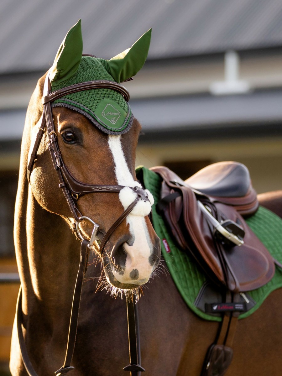 Horse LeMieux Classic Fly Hoods | Classic Fly Hood Hunter Green