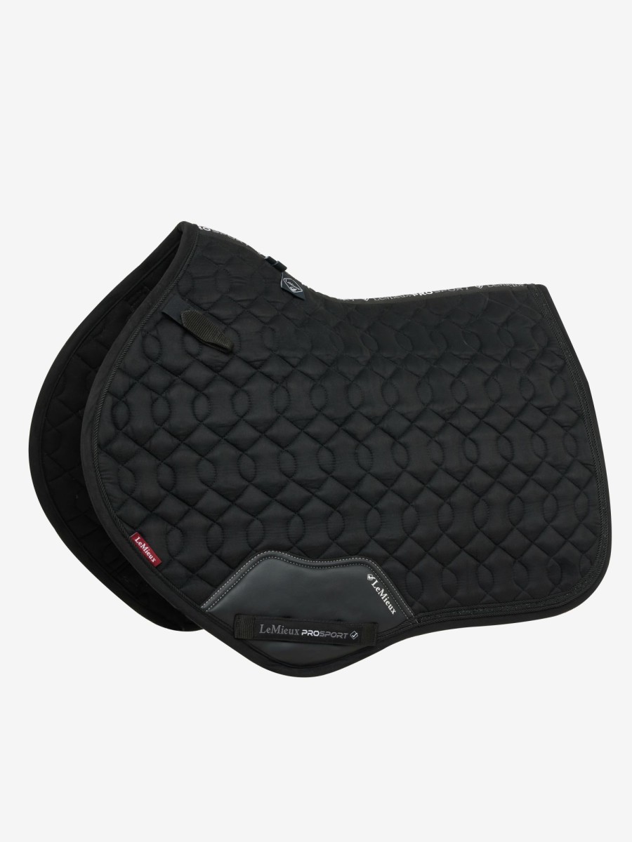 Saddle Pads LeMieux | Crystal Suede Close Contact Square Black