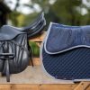 Saddle Pads LeMieux | Sports Grip Memory Half Pad Navy Large