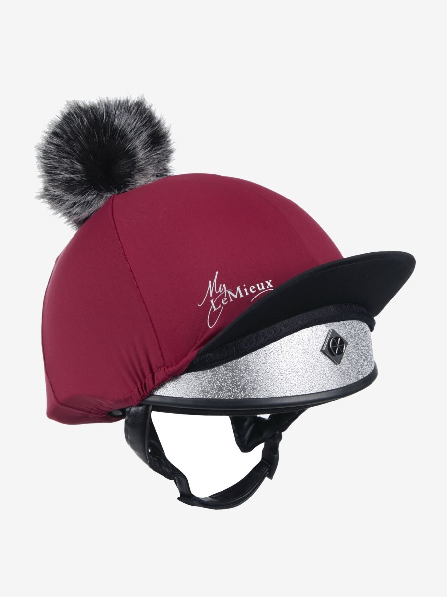 Clothing LeMieux Hat Silks | Pom Hat Silk Mulberry One Size