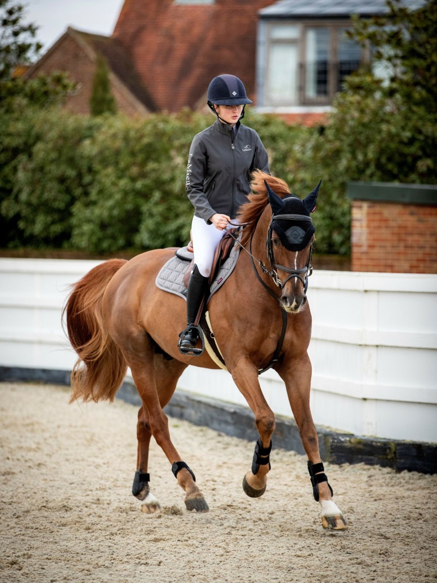 Saddle Pads LeMieux | Carbon Mesh Close Contact Square Grey Large