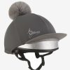 Clothing LeMieux Hat Silks | Pom Hat Silk Slate Grey One Size