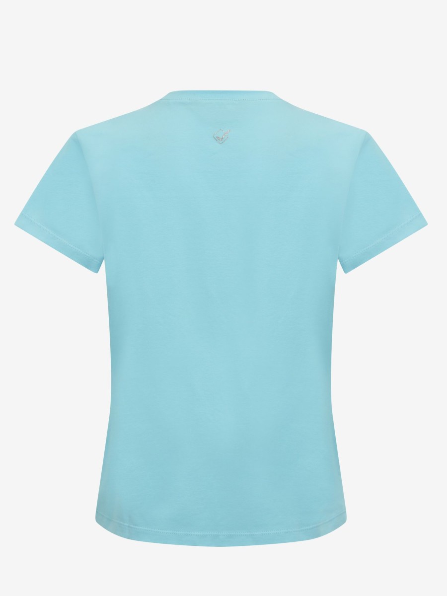 Clothing LeMieux Shirts & Tops | Young Rider Diamante T-Shirt Azure