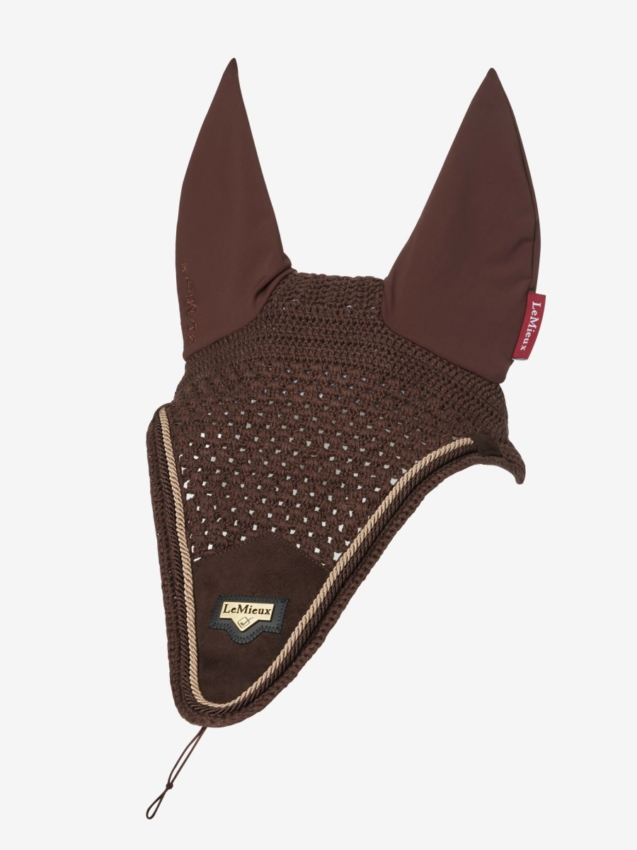 Horse LeMieux Tie Down Fly Hoods | Puissance Fly Hood Brown