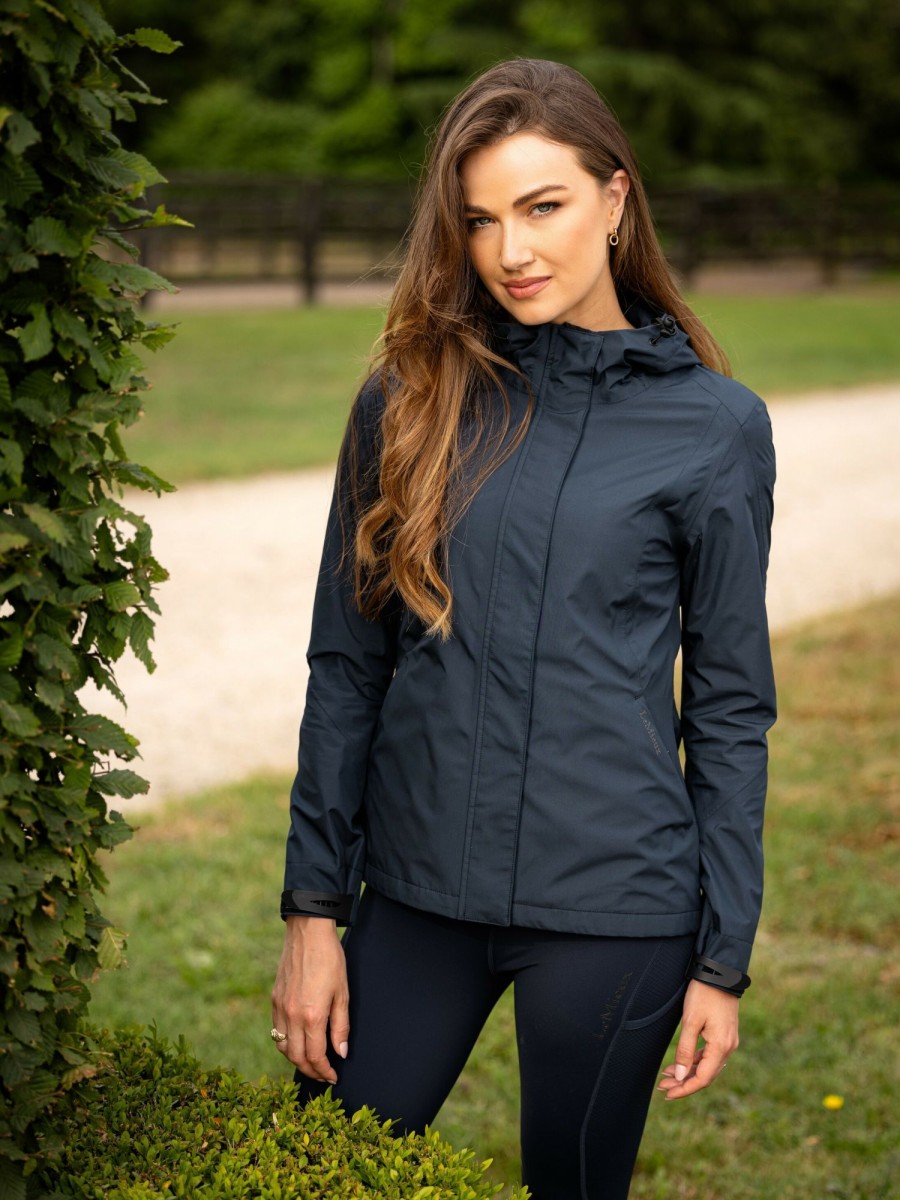 Clothing LeMieux Coats & Jackets | Isla Short Waterproof Jacket Navy