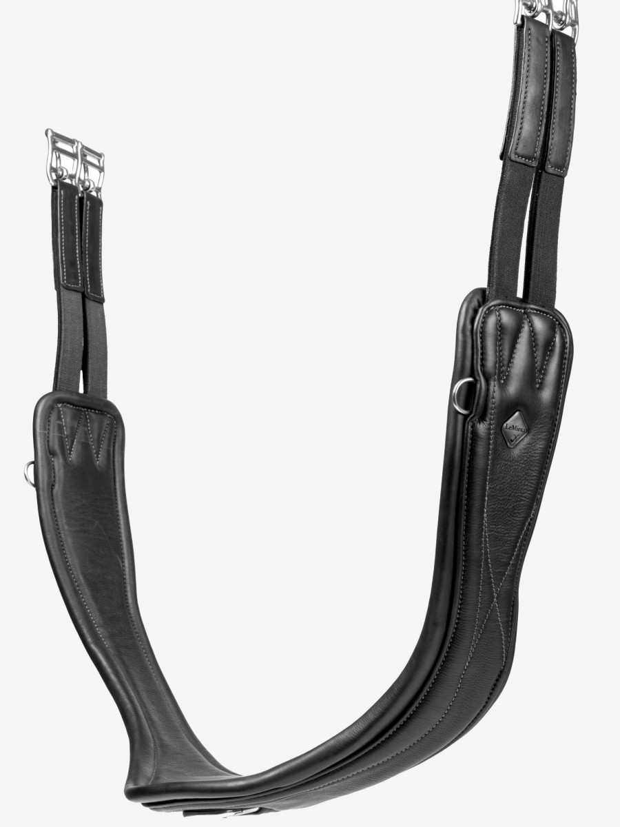 Horse LeMieux Girths | Gel-Tek Anatomic Jumping Girth Black